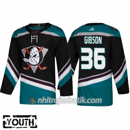 Barn Ishockey Anaheim Ducks Tröja John Gibson 36 Alternate Adidas 2018-19 Authentic